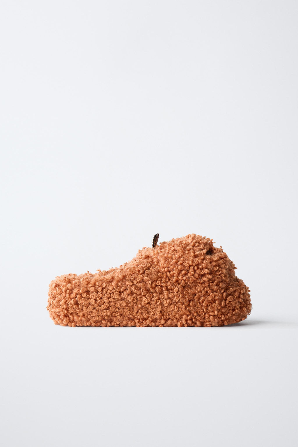 FAUX SHEARLING PUMPKIN SLIPPERS