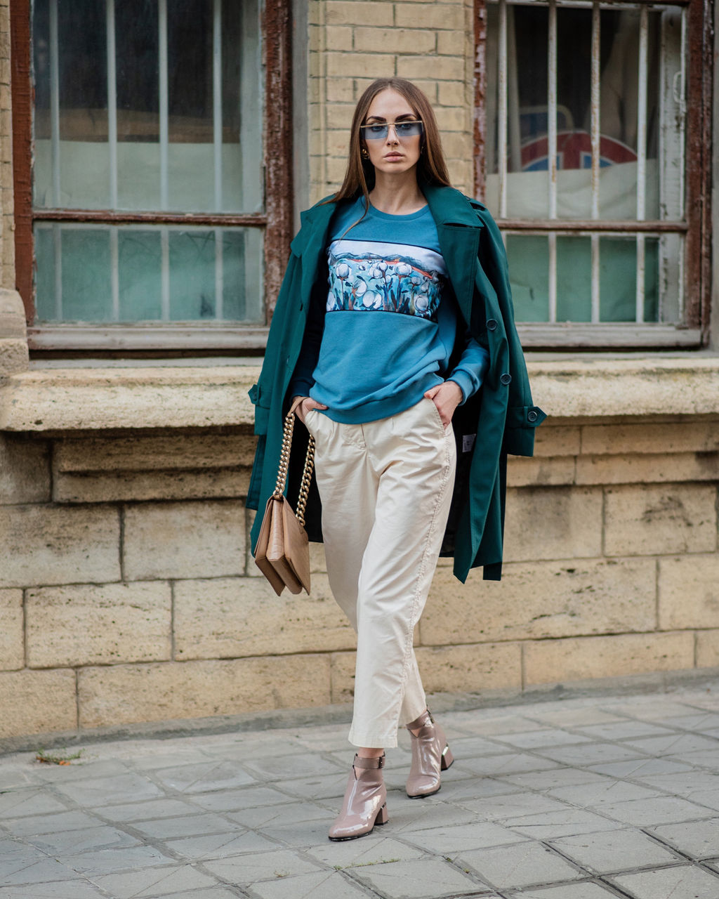 Свитшот с горизонтальной вставкой SPP002 - Sahar art lab фото 2