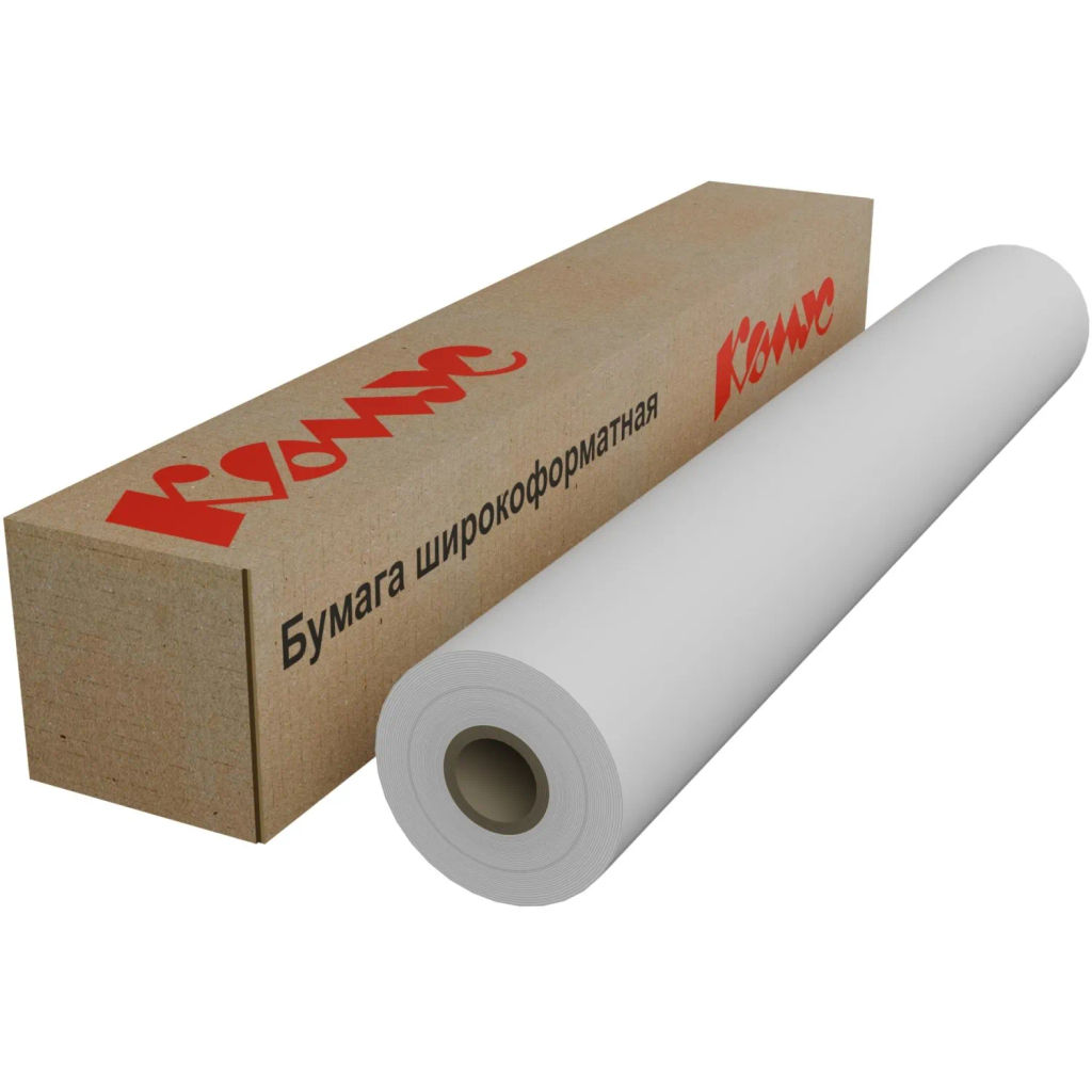 Бумага широкоформатная Bright white 120г 610ммх30м 50,8мм - Комус фото 2