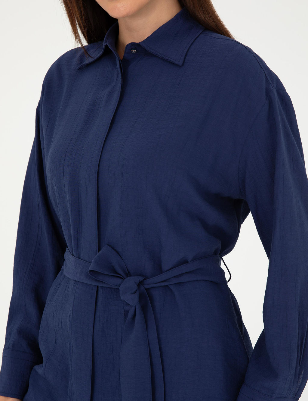 Lacivert Oversize Uzun Kollu G_mlek - Pierre cardin фото 7