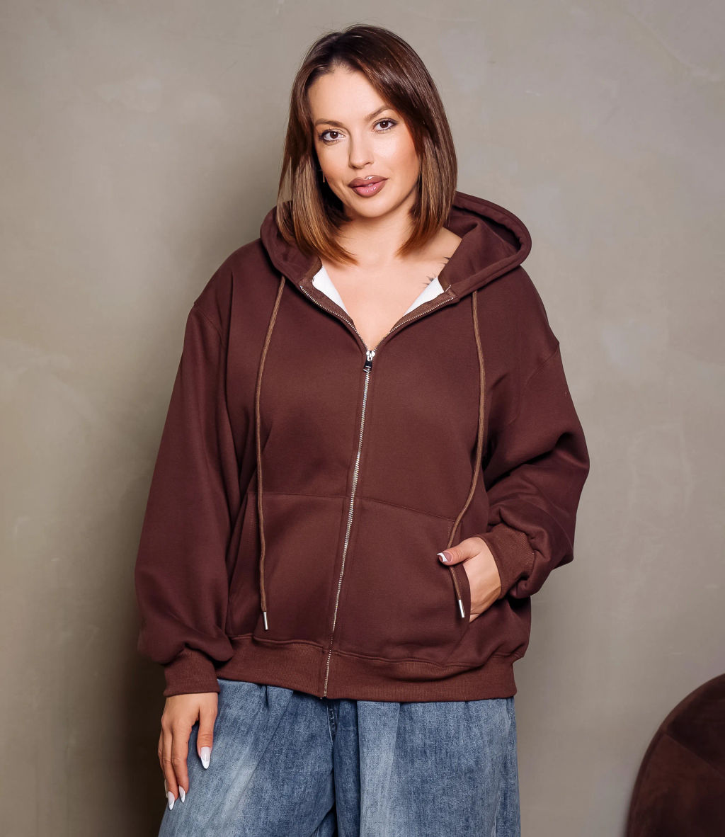 Толстовка #КТ900 (1), шоколадный