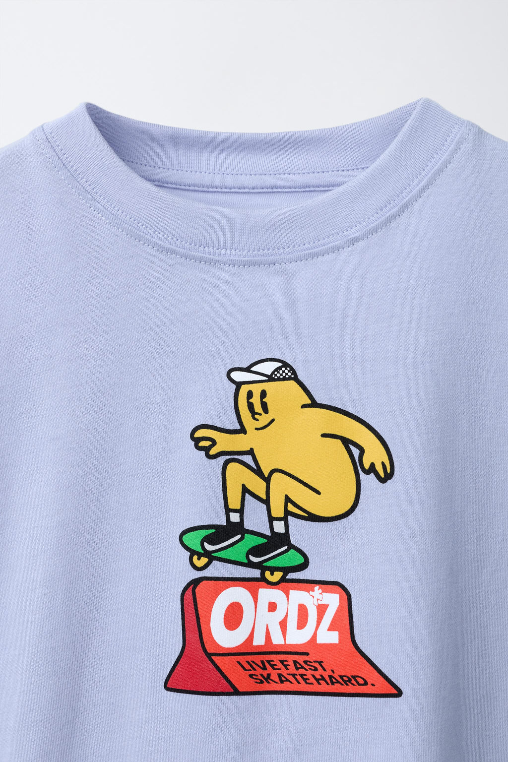 CAMISETA ESTAMPADA LOGO / Azul claro - Zara фото 7