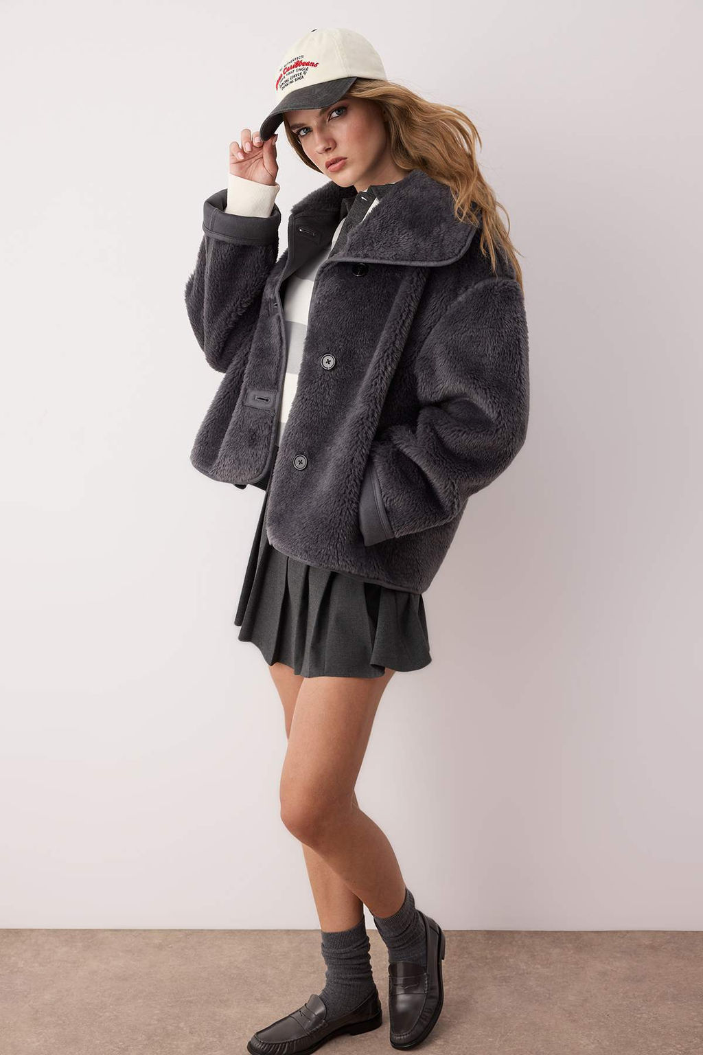 Antrasit Oversize Kal?p Pelus Mont TWOAW26MO00062