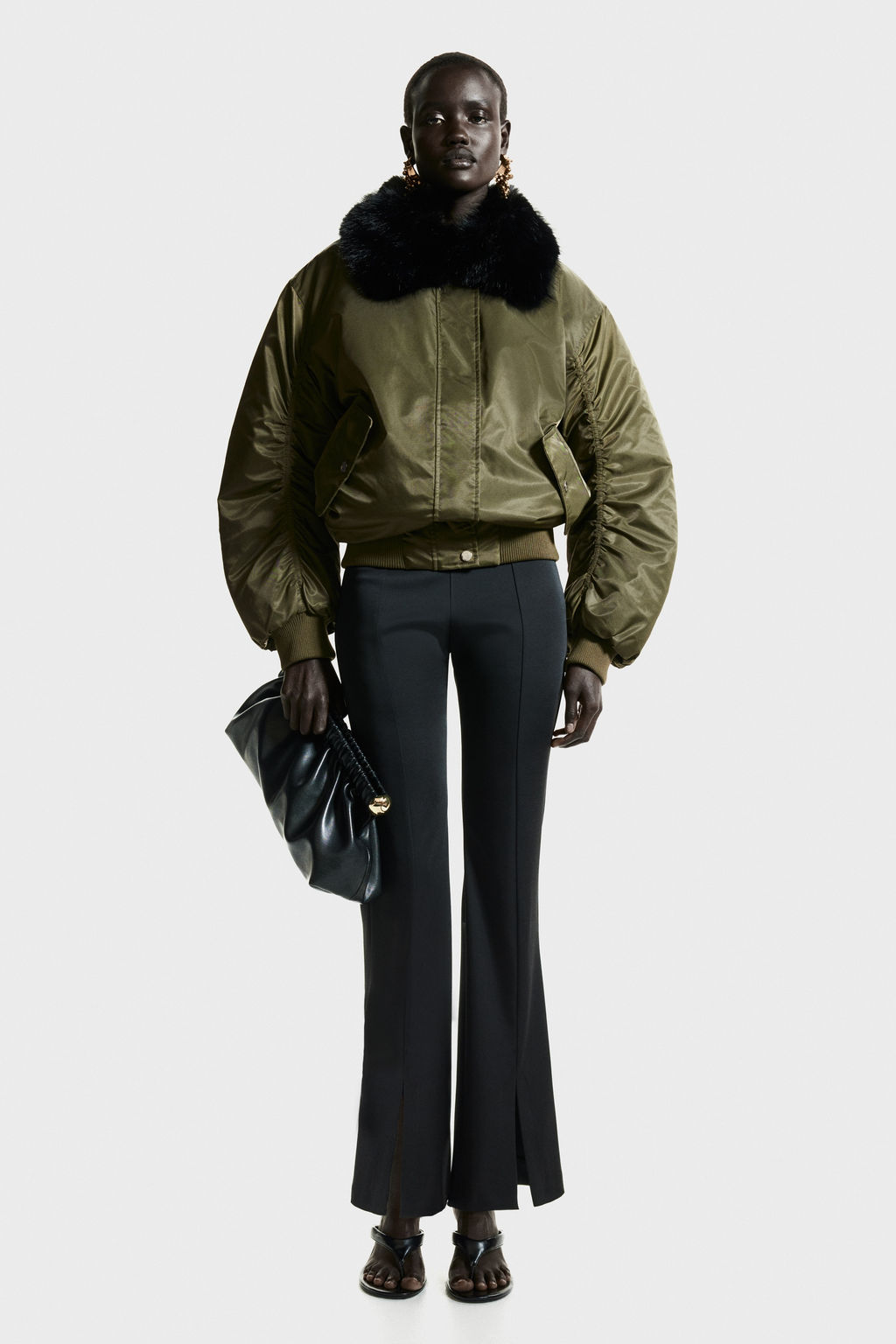 Cazadora bomber acolchada oversize - H&m фото 7