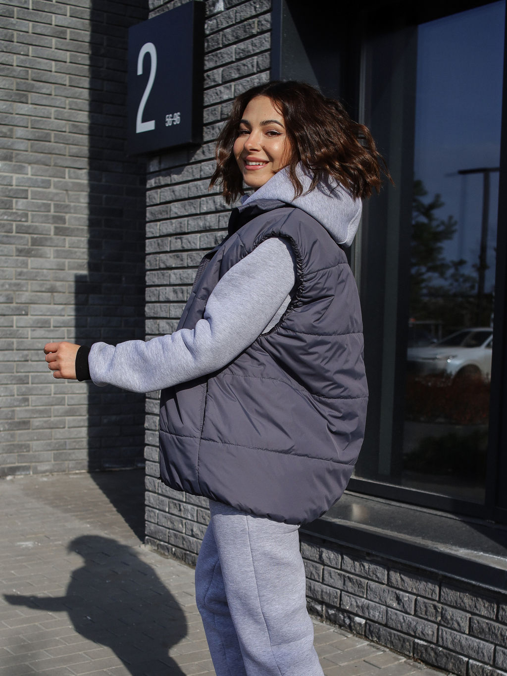 Жилет Base женский, серый - Inzibe фото 6