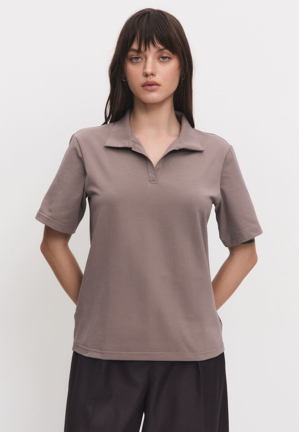 Футболка-поло женская 25234-492 мокко - Avese фото 14