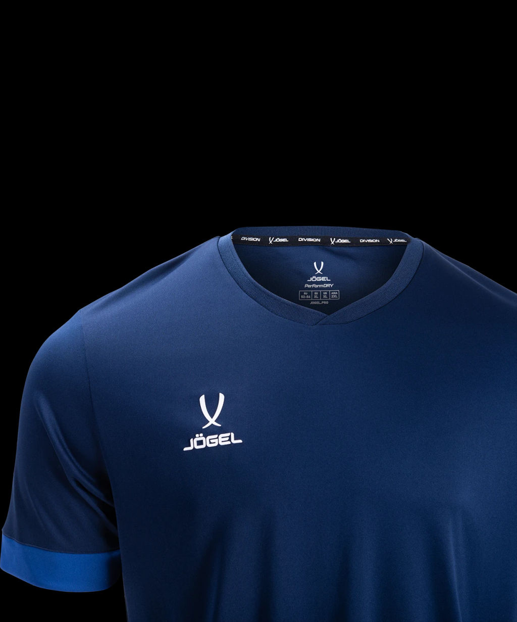 Футболка игровая JOGEL DIVISION PerFormDRY Union Jersey, темно-синий/синий/белый