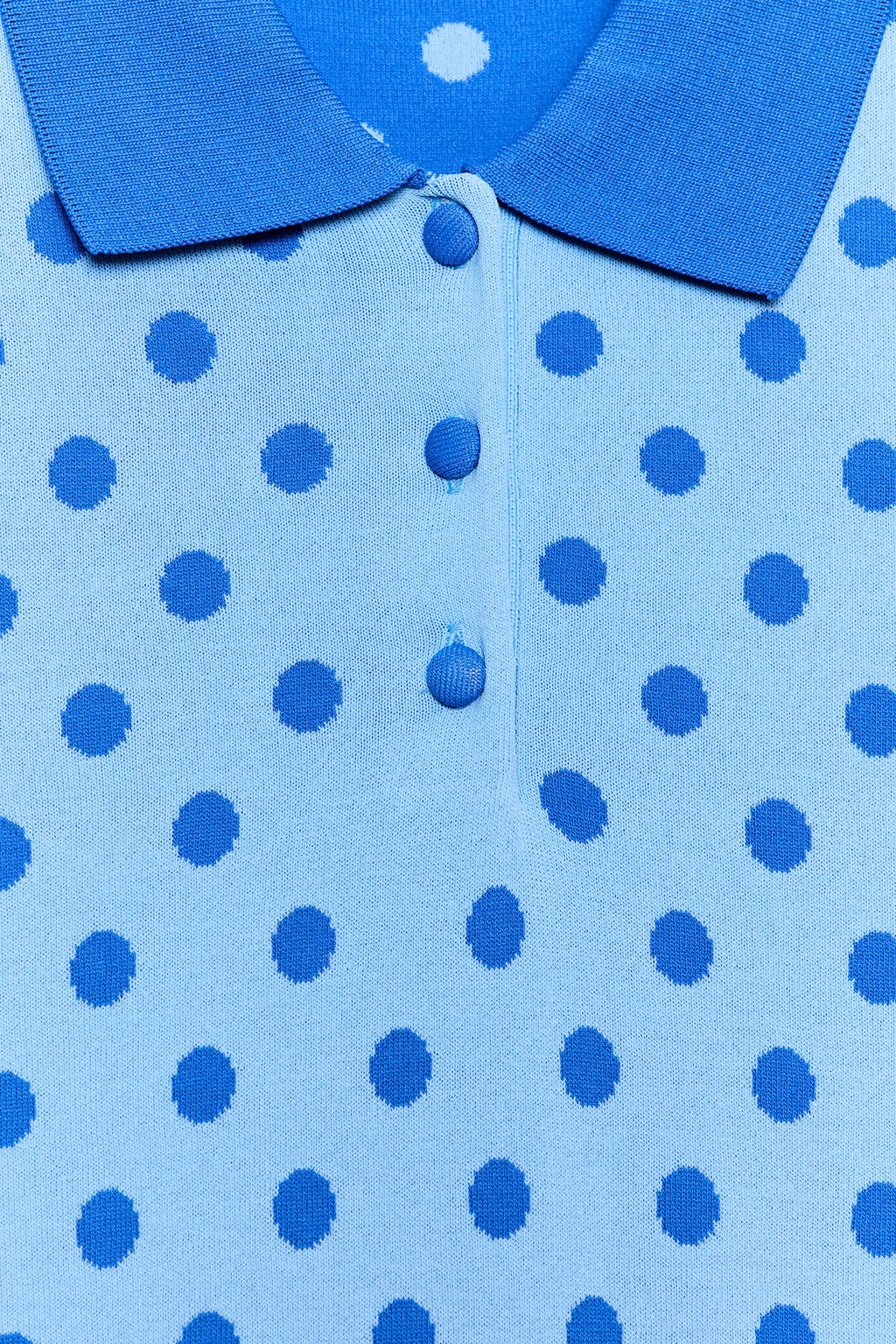 POLO PUNTO LUNARES / Azul - Zara фото 8
