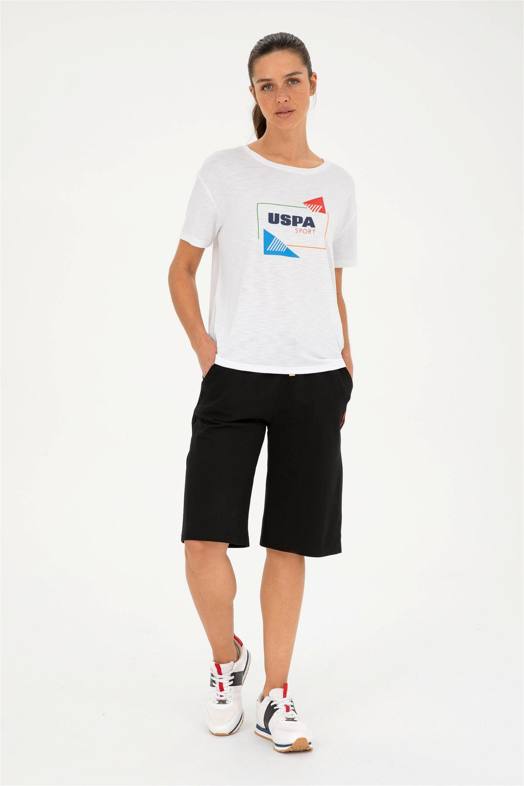 U. S. Polo Assn / Женская белая футболка - U.s. polo assn фото 4