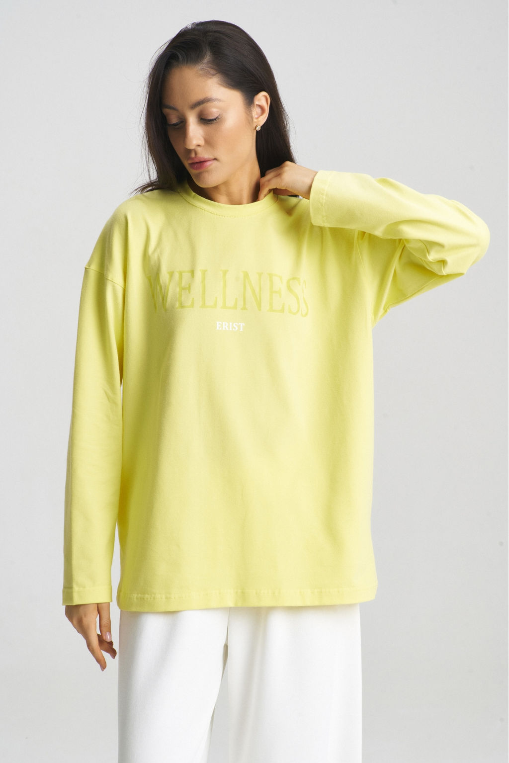 Лонгслив WELLNESS Yellow - Erist store фото 3