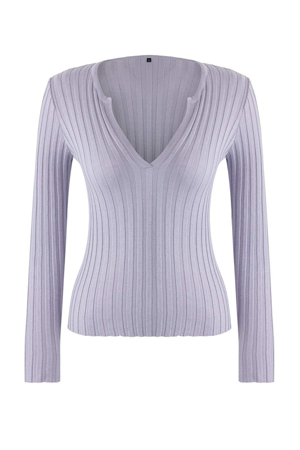Wardrobe Essentials Lacivert Merserize Gorunumlu Fitilli Triko Kazak | TWOAW26KZ00099 - Trendyolmilla фото 11