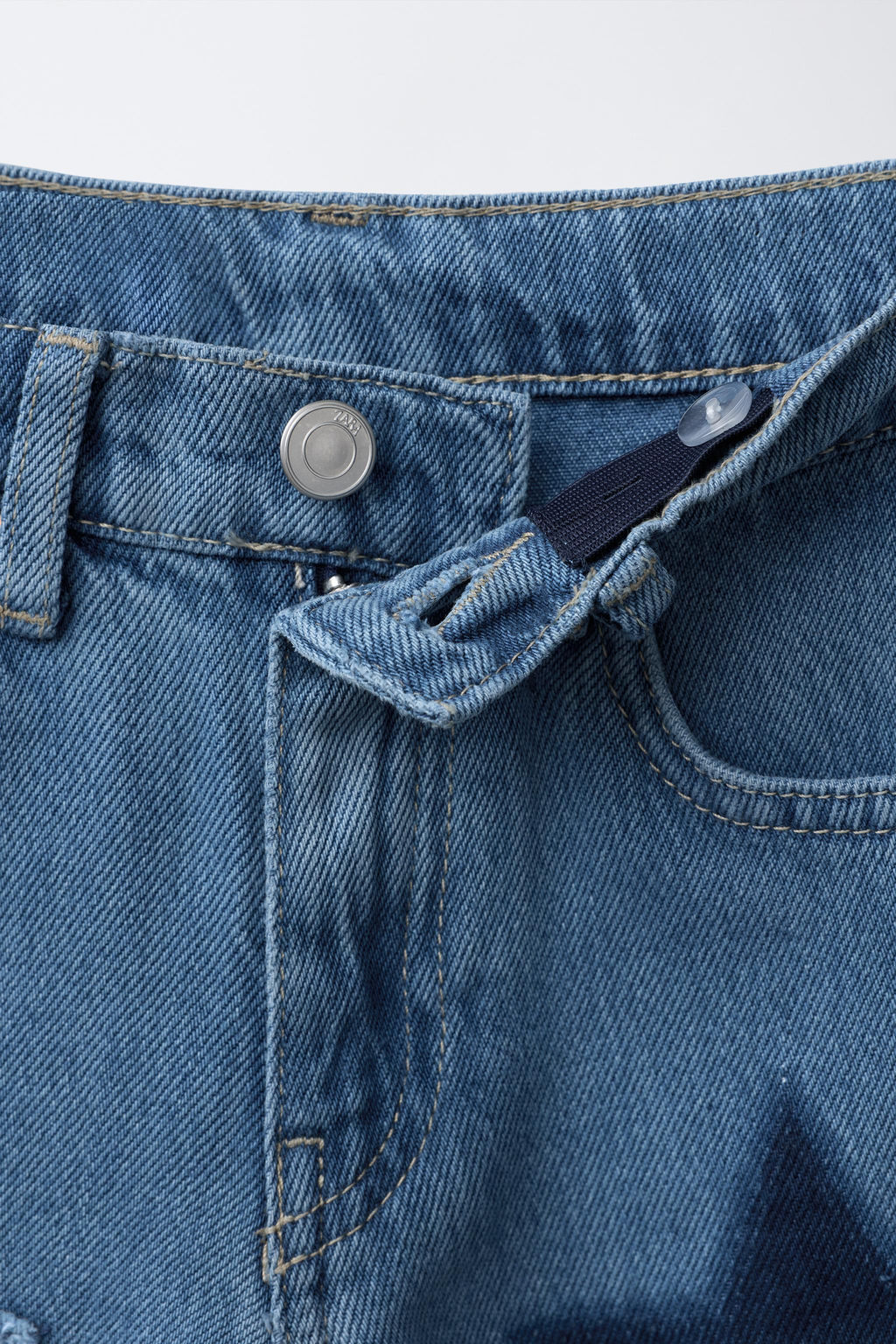 WIDE-LEG JEANS WITH STAR PATCHES - Zara фото 3