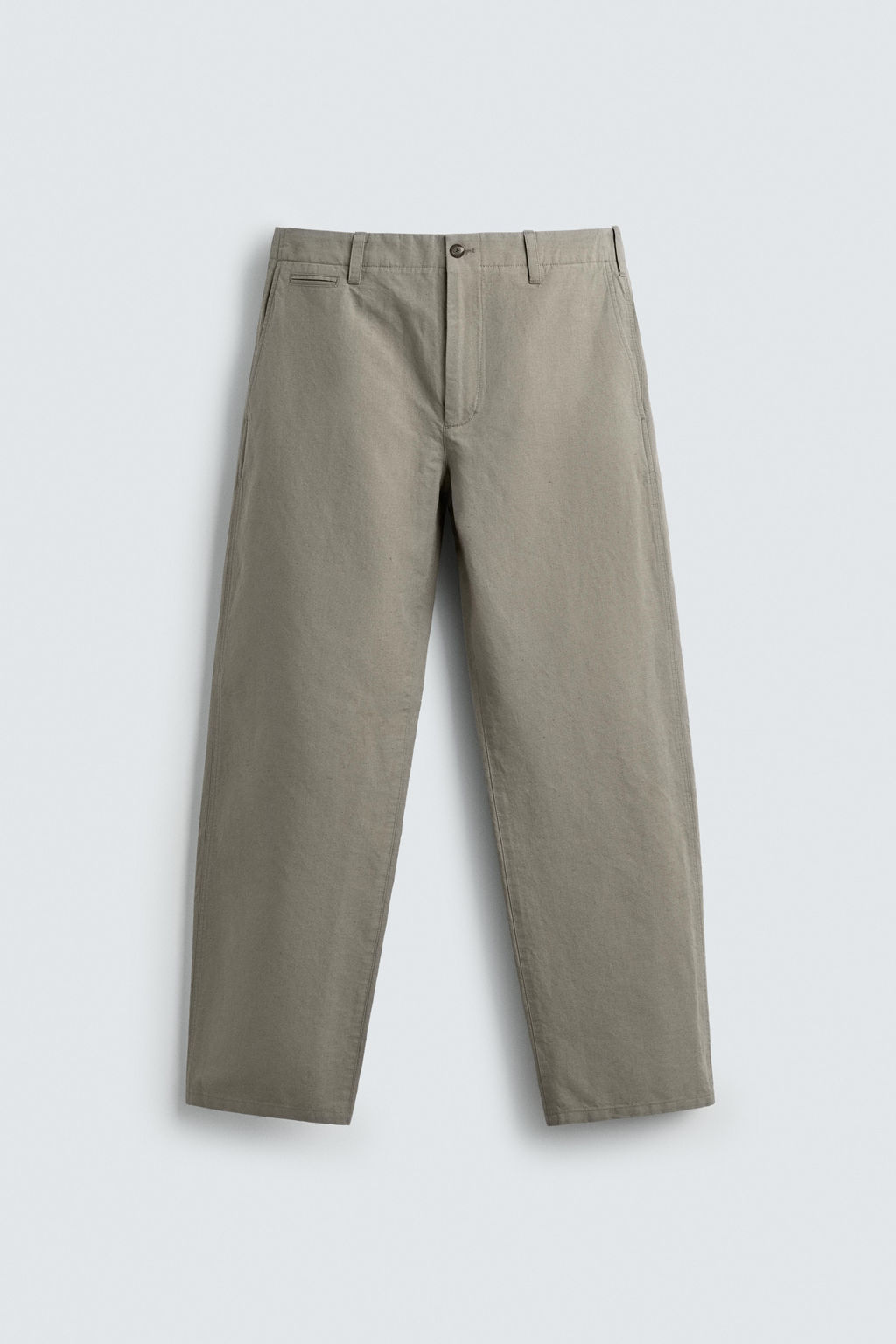 PANTAL?N RELAXED FIT TRABILLA / Verde gris - Zara фото 8