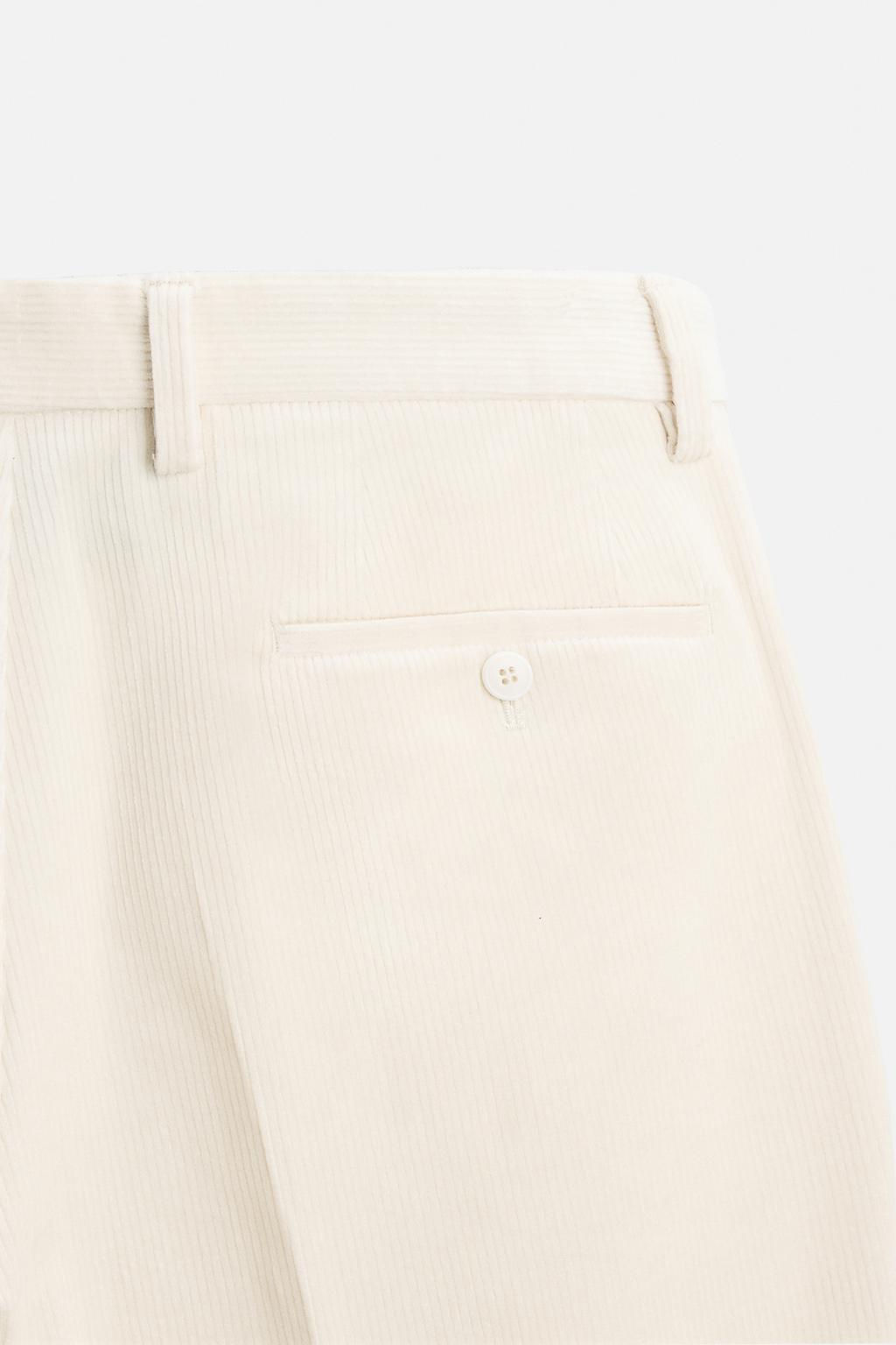SLIM FIT CORDUROY TROUSERS - Zara фото 18