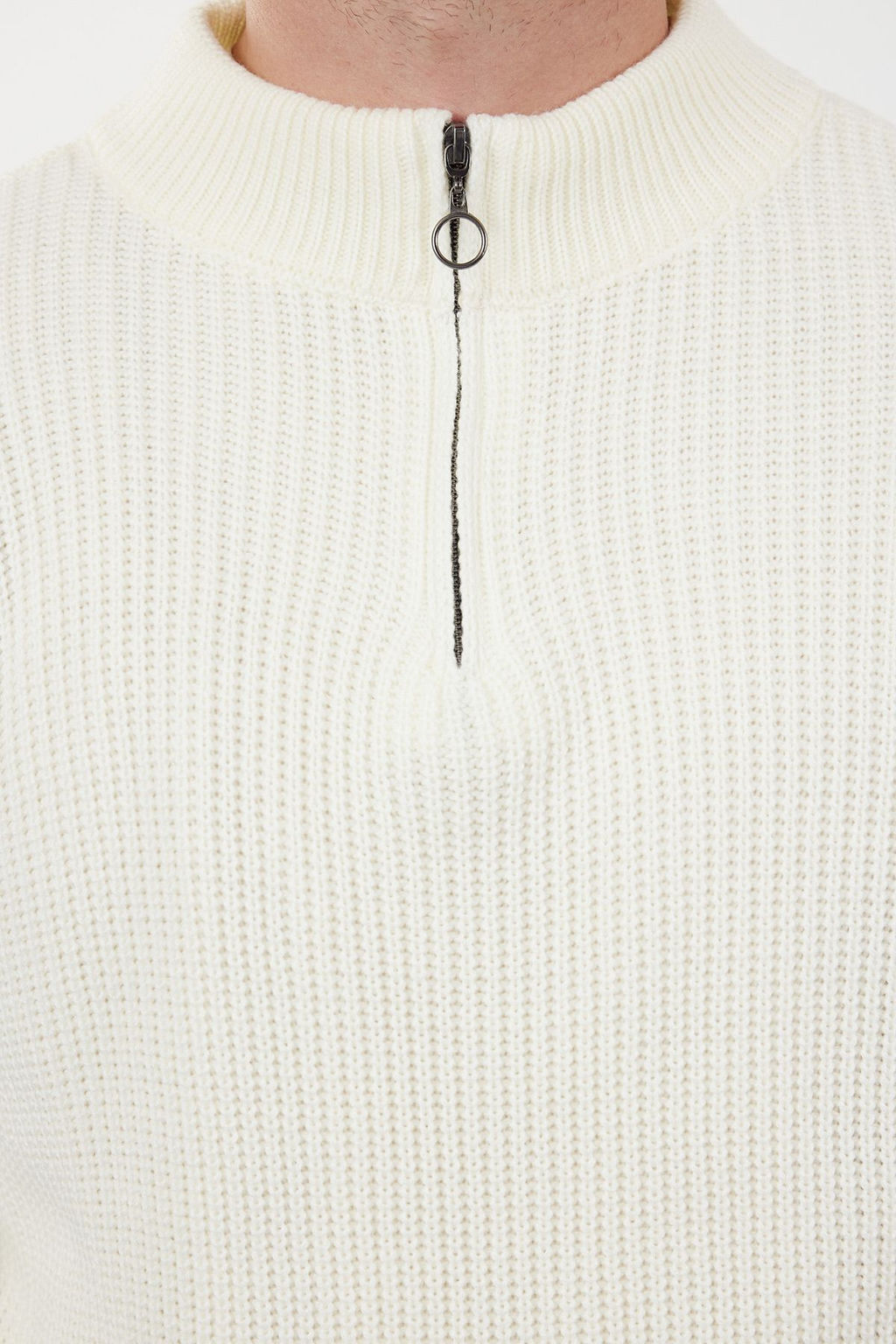 TRENDYOL MAN Indigo Casual Regular Yar?m Bal?kc? Yaka Duz Triko Kazak TMNAW22KZ1908 - Trendyolmilla фото 47