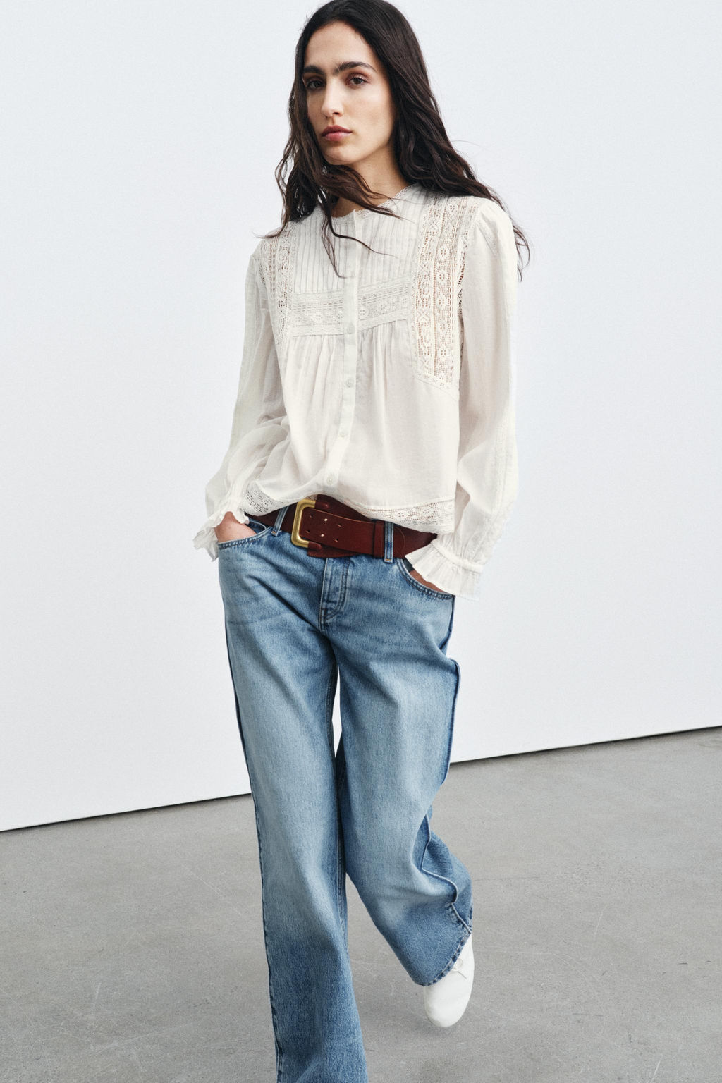 ZW COLLECTION EMBROIDERED SHIRT - Zara фото 7
