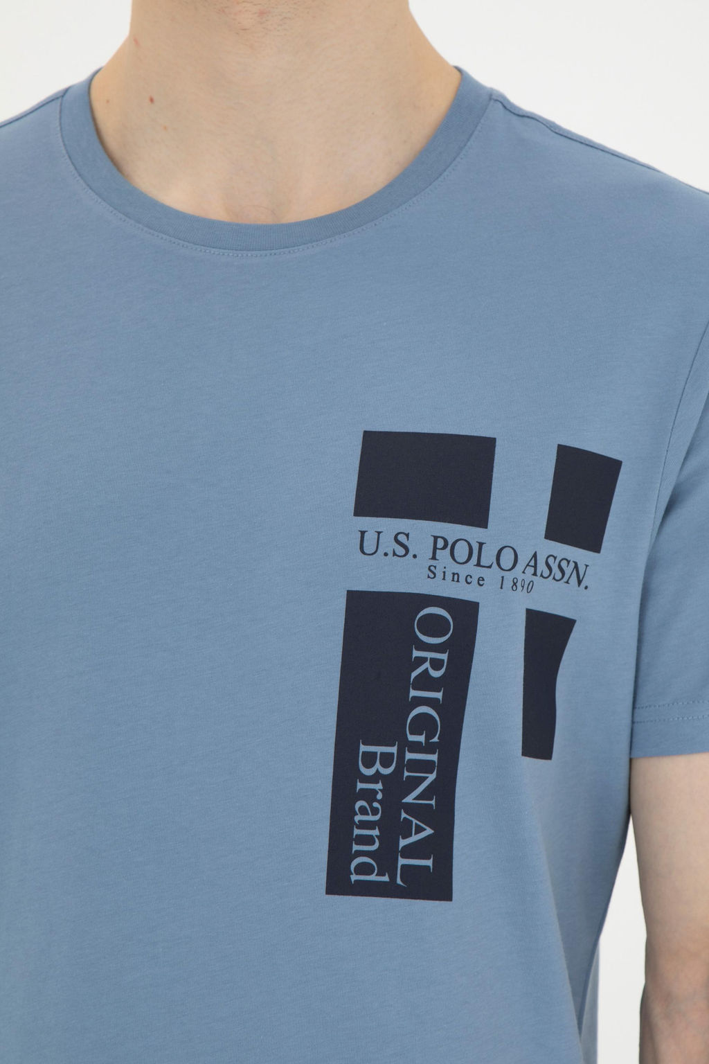 Мужская футболка цвета индиго - U.s. polo assn фото 14