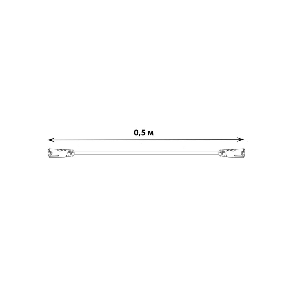UCX-PP3/L10-050 WHITE 1 POLYBAG Провод для соединения светильников для растений ULI-P, 50 см. Белый. ТМ Uniel - Volpe фото 4