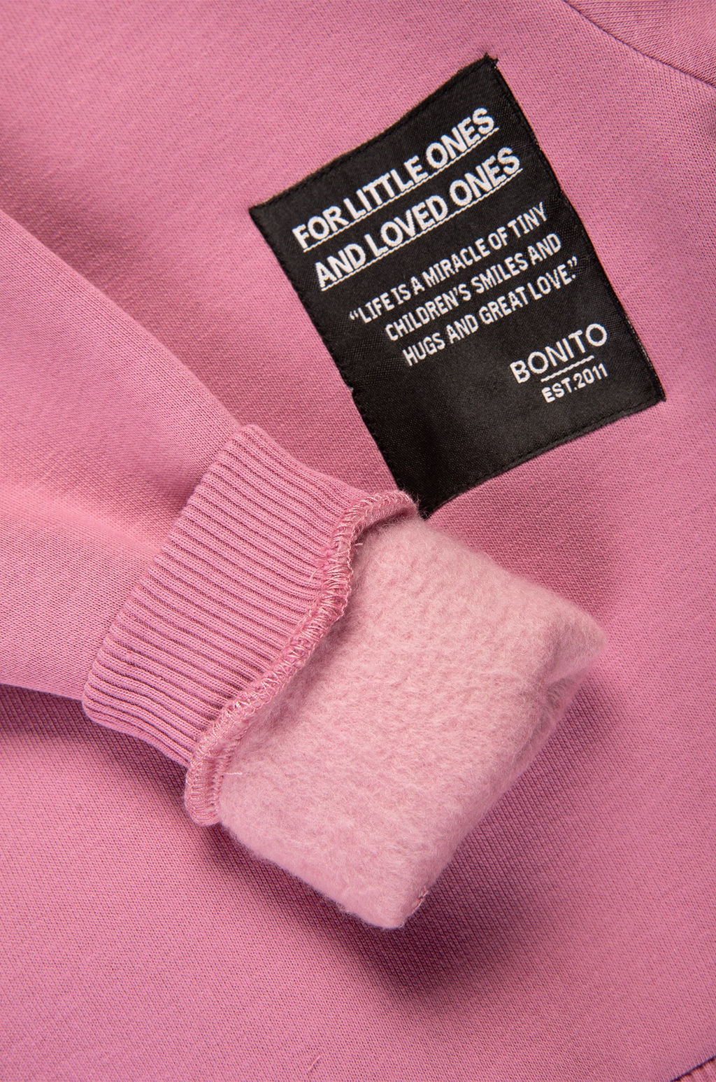 Теплый костюм для девочки из футера с начесом Bonito  фото 3