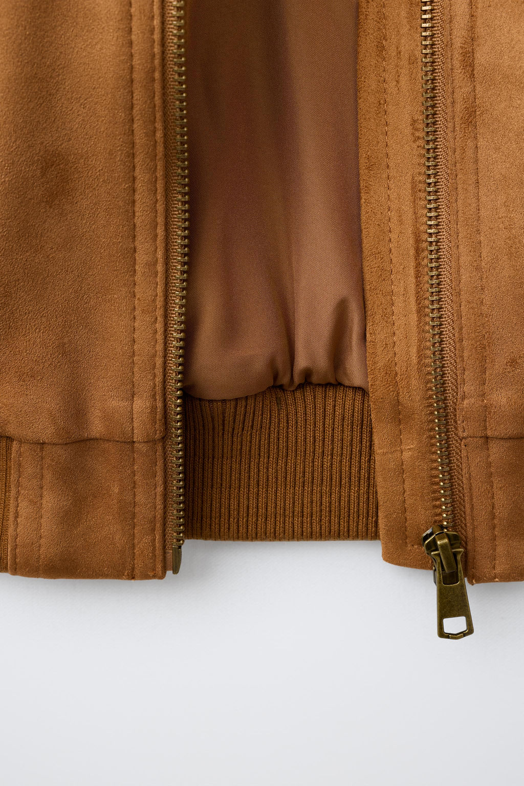 CAZADORA BOMBER EFECTO ANTE / Tostado - Zara фото 8