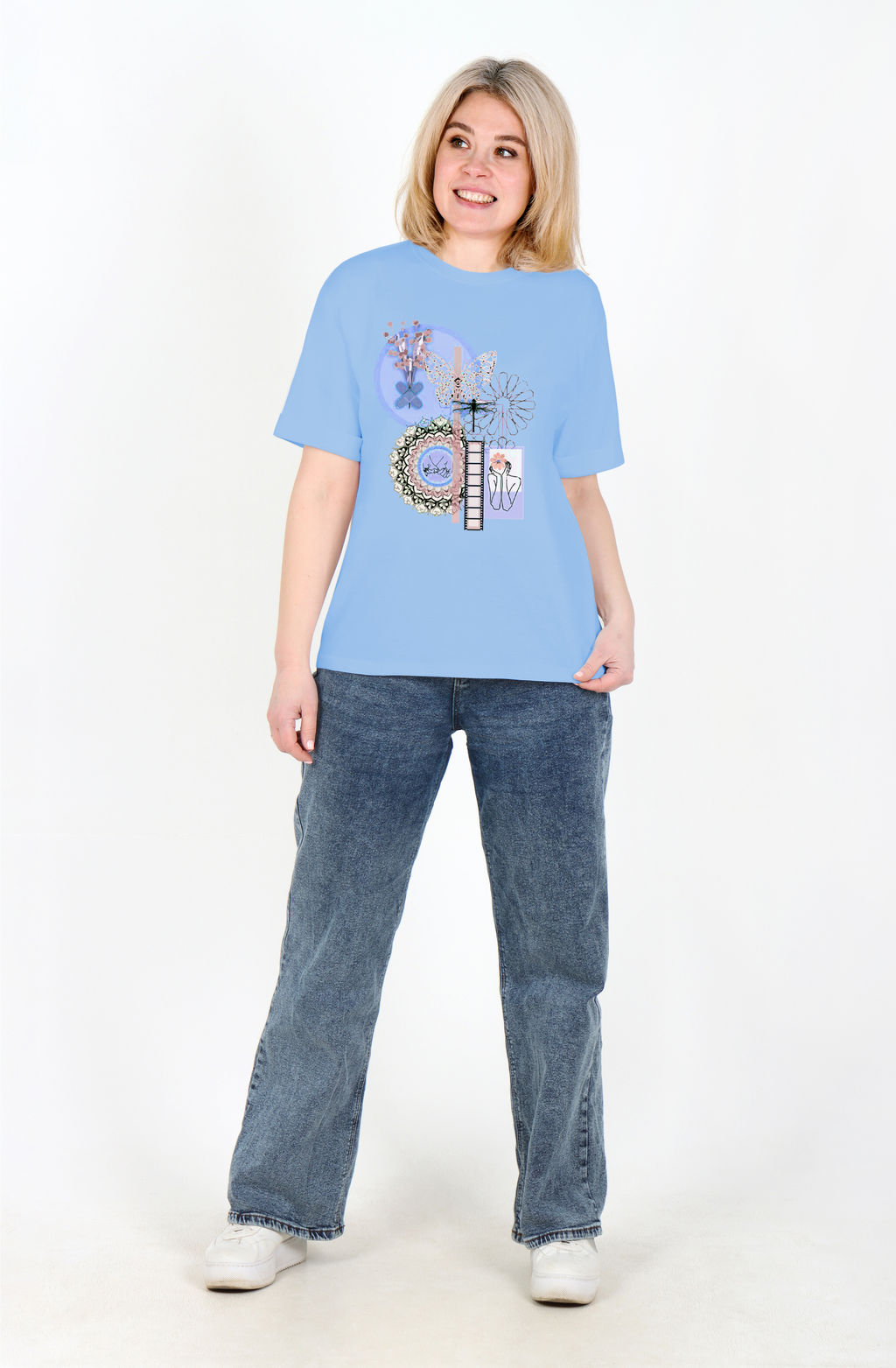 Футболка Алиса Ф-93Е (44-62) кулирка - Лотос фото 11