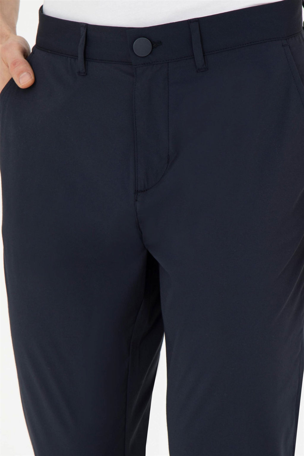 Мужские темно-синие брюки из плотной ткани - U.s. polo assn фото 6