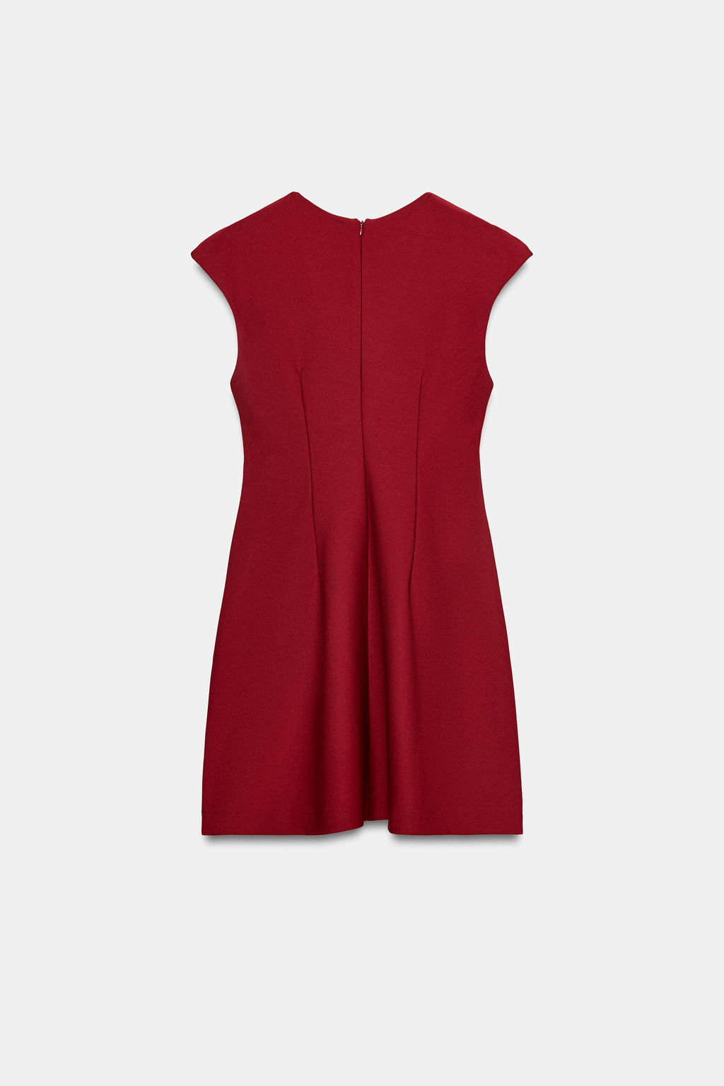 VESTIDO ESCOTE PICO CREPE / Rojo - Zara фото 6