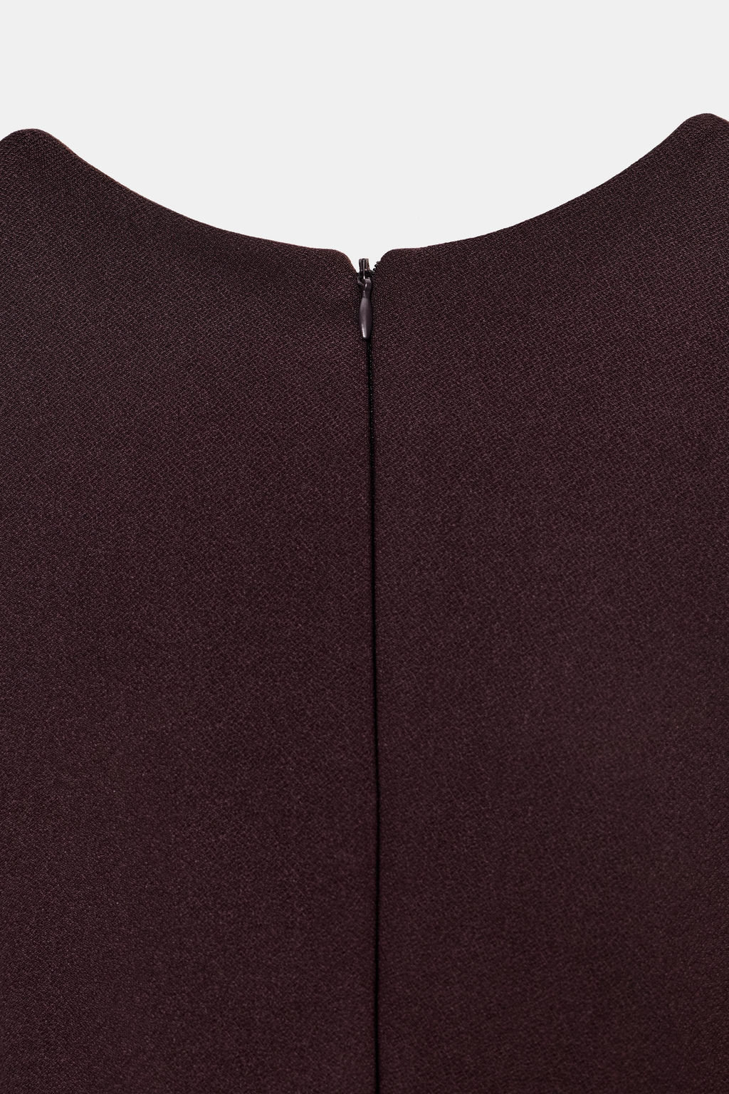 VESTIDO ESCOTE PICO CREPE / Chocolate - Zara фото 8