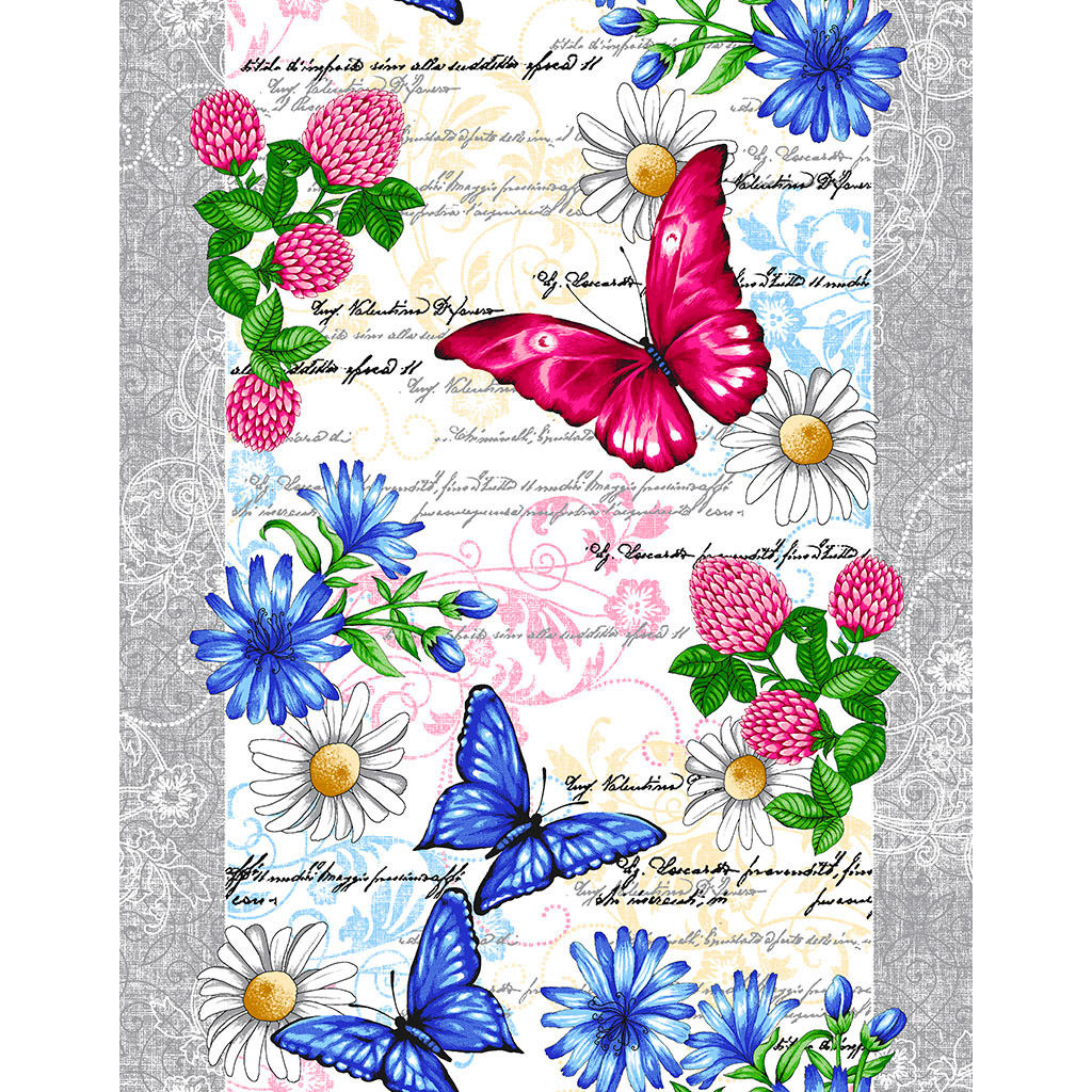 Баттерфляй Скатерть-дорожка на стол набивная 50х148см, 231г/м2, хлопок 100%, Домашняя мода (Россия)  фото 4