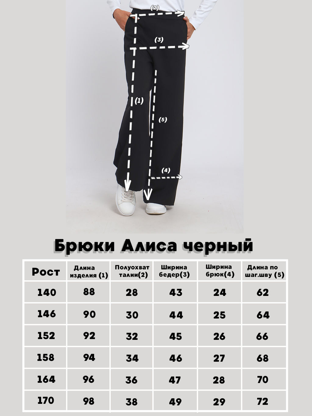 Брюки Алиса темно-синий - Ладошки фото 31