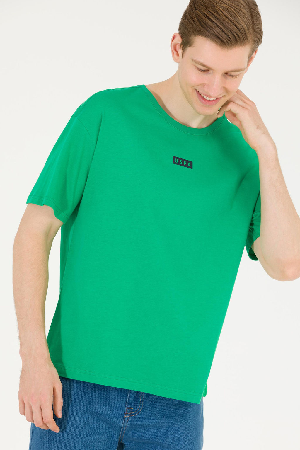 Мужская футболка Apple Green Comfort с круглым вырезом Неожиданная скидка в корзине - U.s. polo assn фото 12