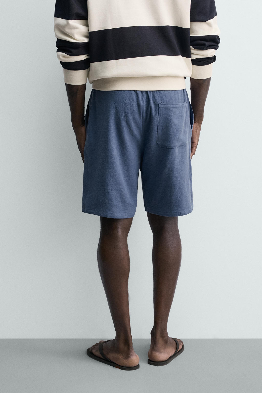 BERMUDA RELAXED FIT VISCOSA - LINO / Azul claro - Zara фото 3