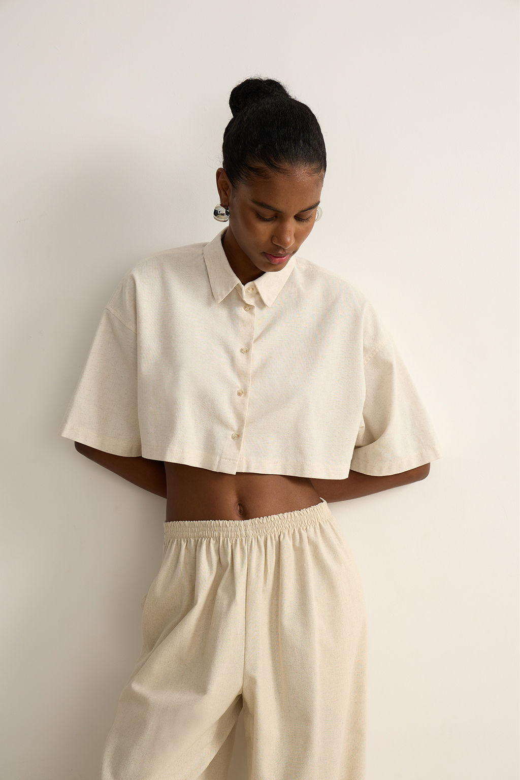 Брюки на резинке изо льна - Mollis фото 3