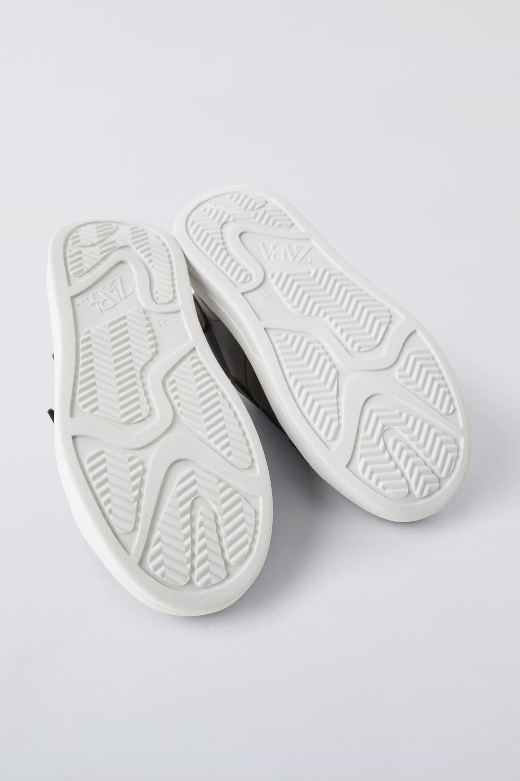LEATHER PLIMSOLLS WITH STRAPS - Zara фото 6