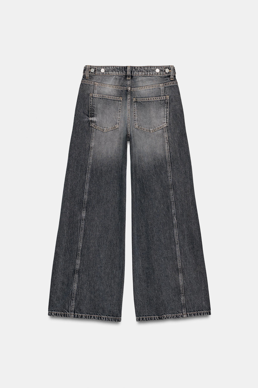 Z1975 WIDE LEG MID-WAIST SEAM JEANS - Zara фото 19