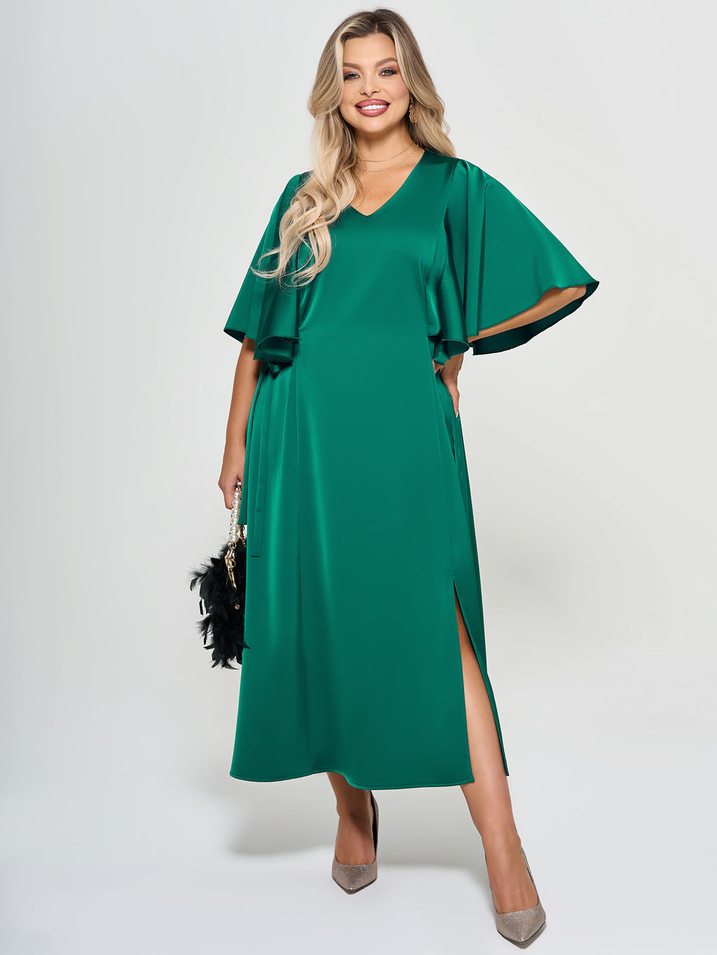 Платье 0375-1с зеленый