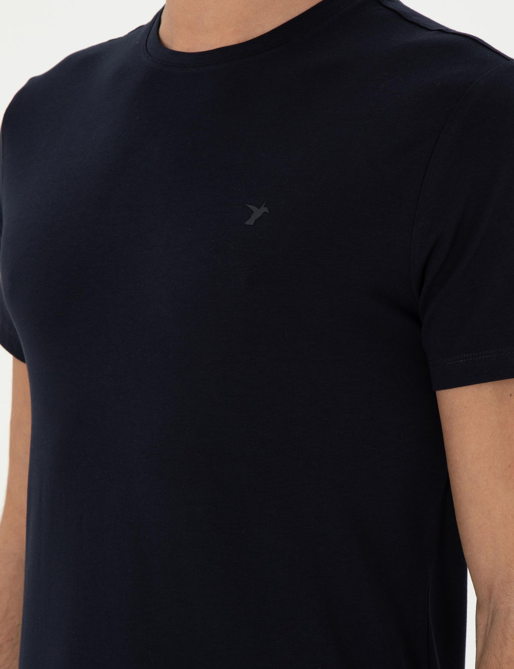 Темно -синий Slim Fit Basic T -For - Cacharel фото 7