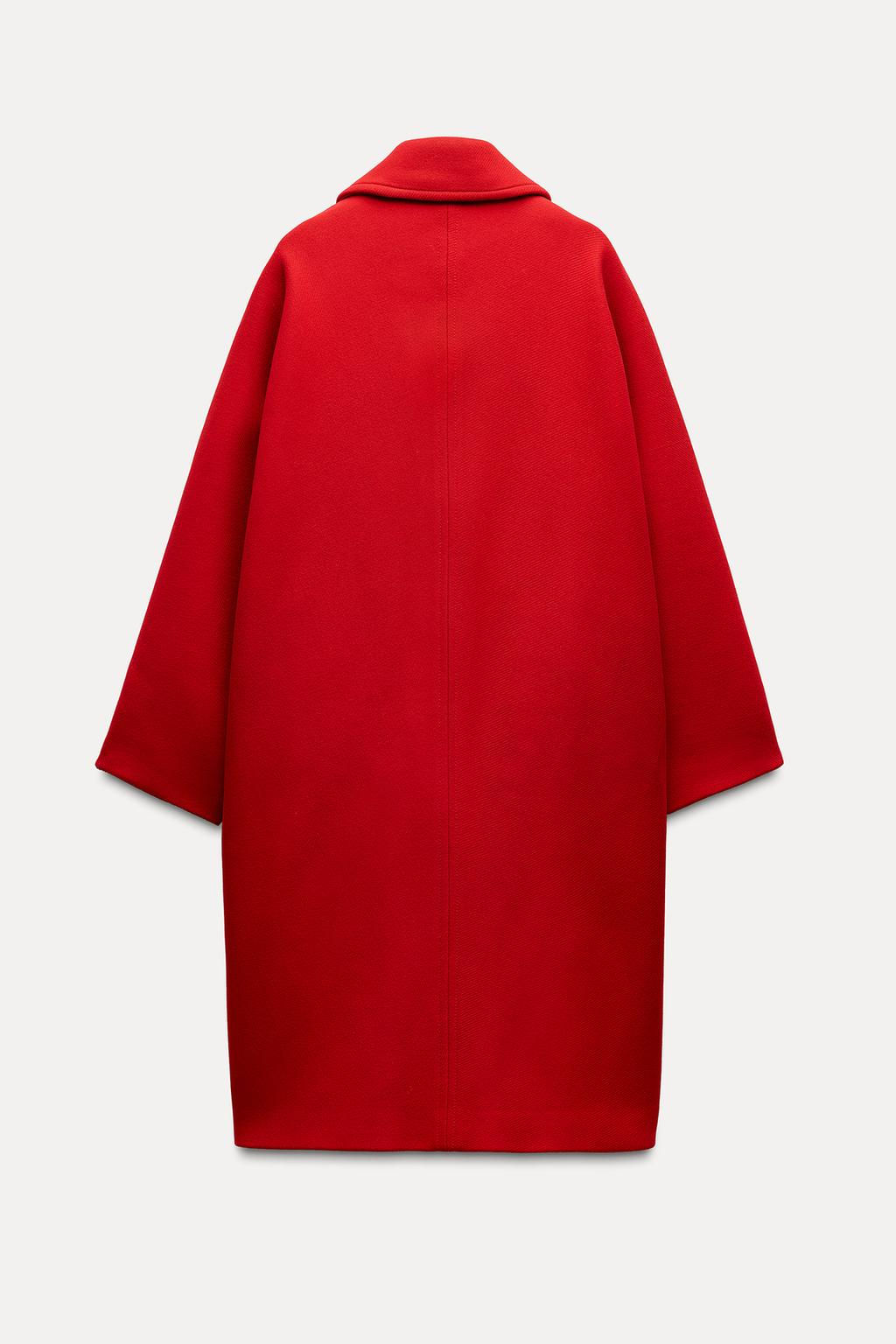 WOOL BLEND OVERSIZED COAT ZW COLLECTION - Zara фото 5