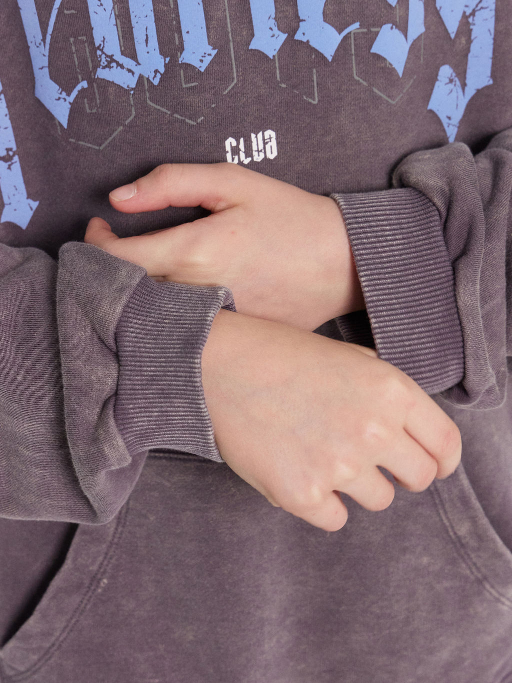 Худи для мальчиков серое с обработкой эйсид - Mark formelle фото 6