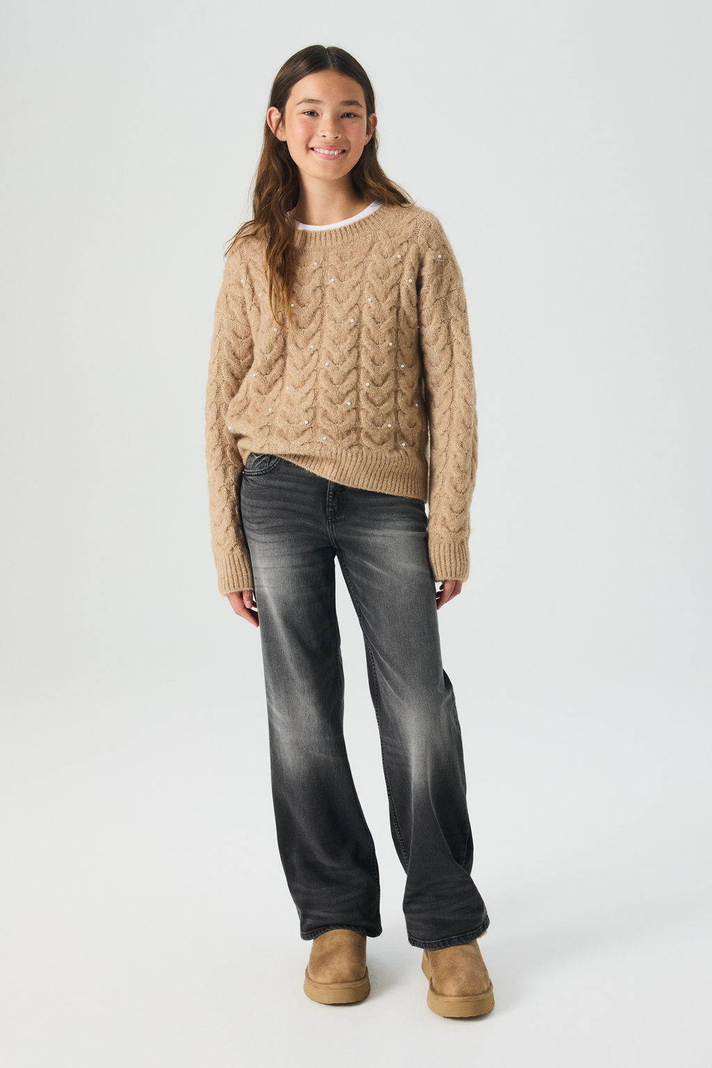 Baggy Fit Bootcut Leg Jeans - H&m фото 8