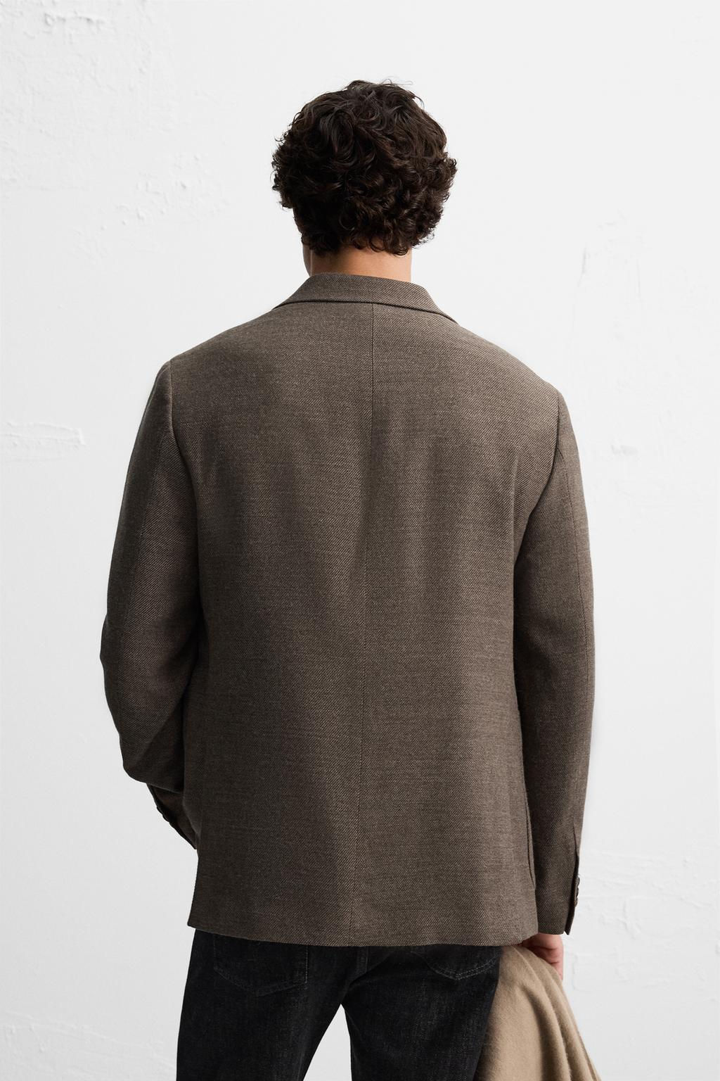 TEXTURED TWILL BLAZER - Zara фото 3
