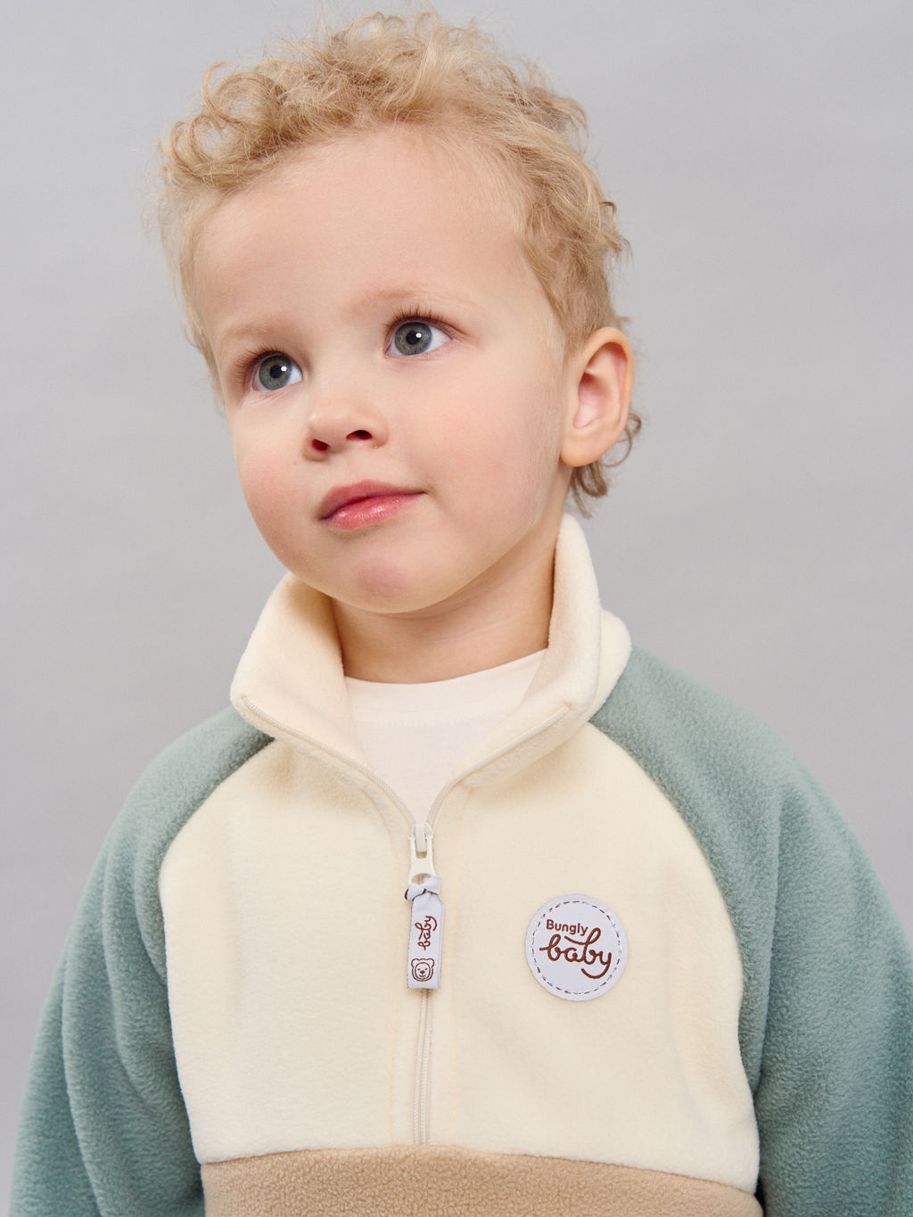 Костюм флисовый Колор блок Полынь 0+ - Bungly фото 6