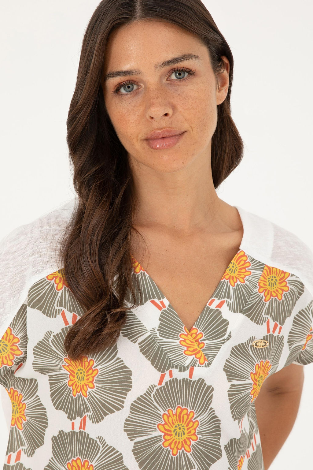 U. S. Polo Assn / Женская футболка цвета экрю - U.s. polo assn фото 2