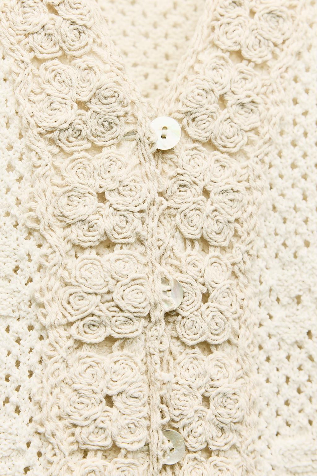 POINTELLE KNIT ROMANTIC TOP - Zara фото 4