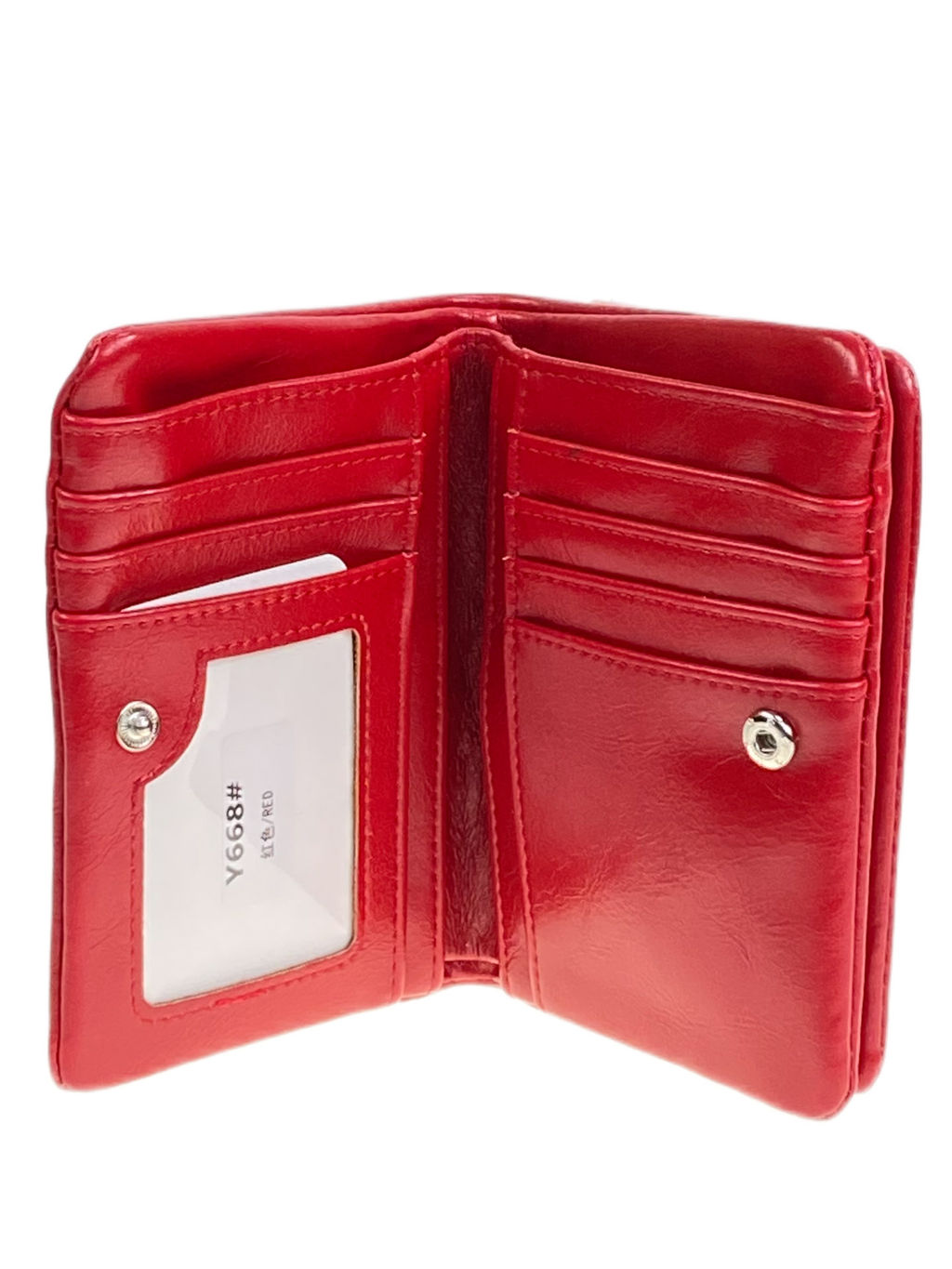 Женское портмоне из искусственной кожи, цвет красный - Greta фото 2