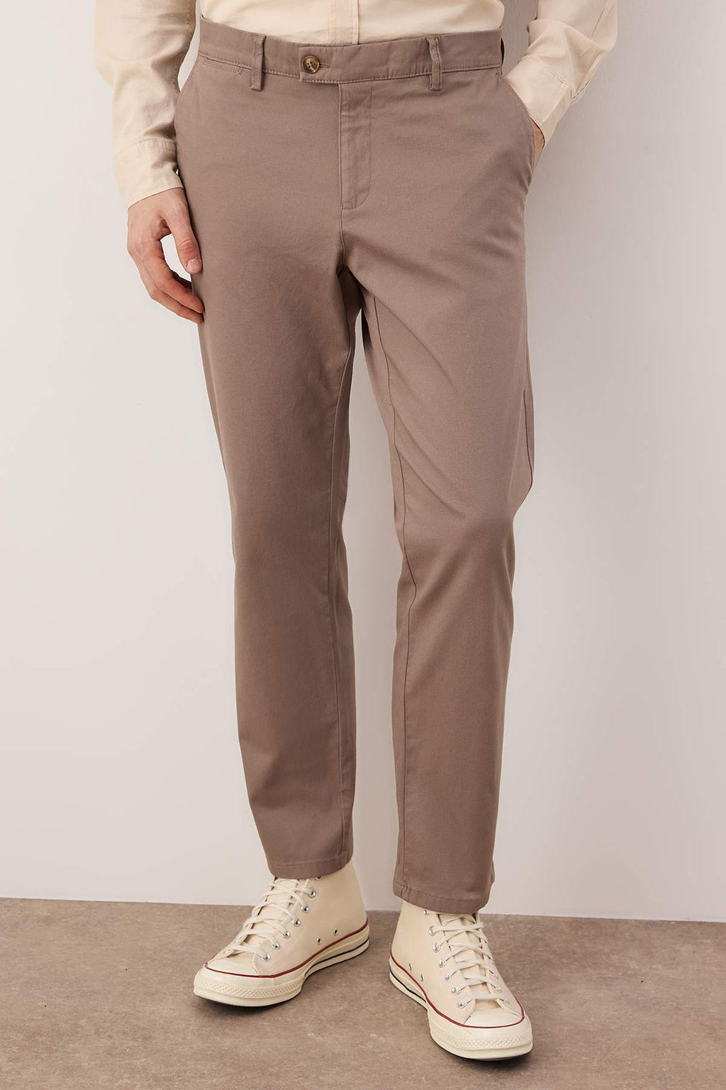 Tas Erkek Dokulu Kumas Pantolon TMNAW26PL00029