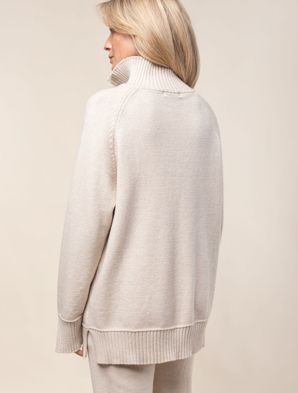 VILATTE / Джемпер с воротом на молнии из пряжи с кашемиром  фото 4