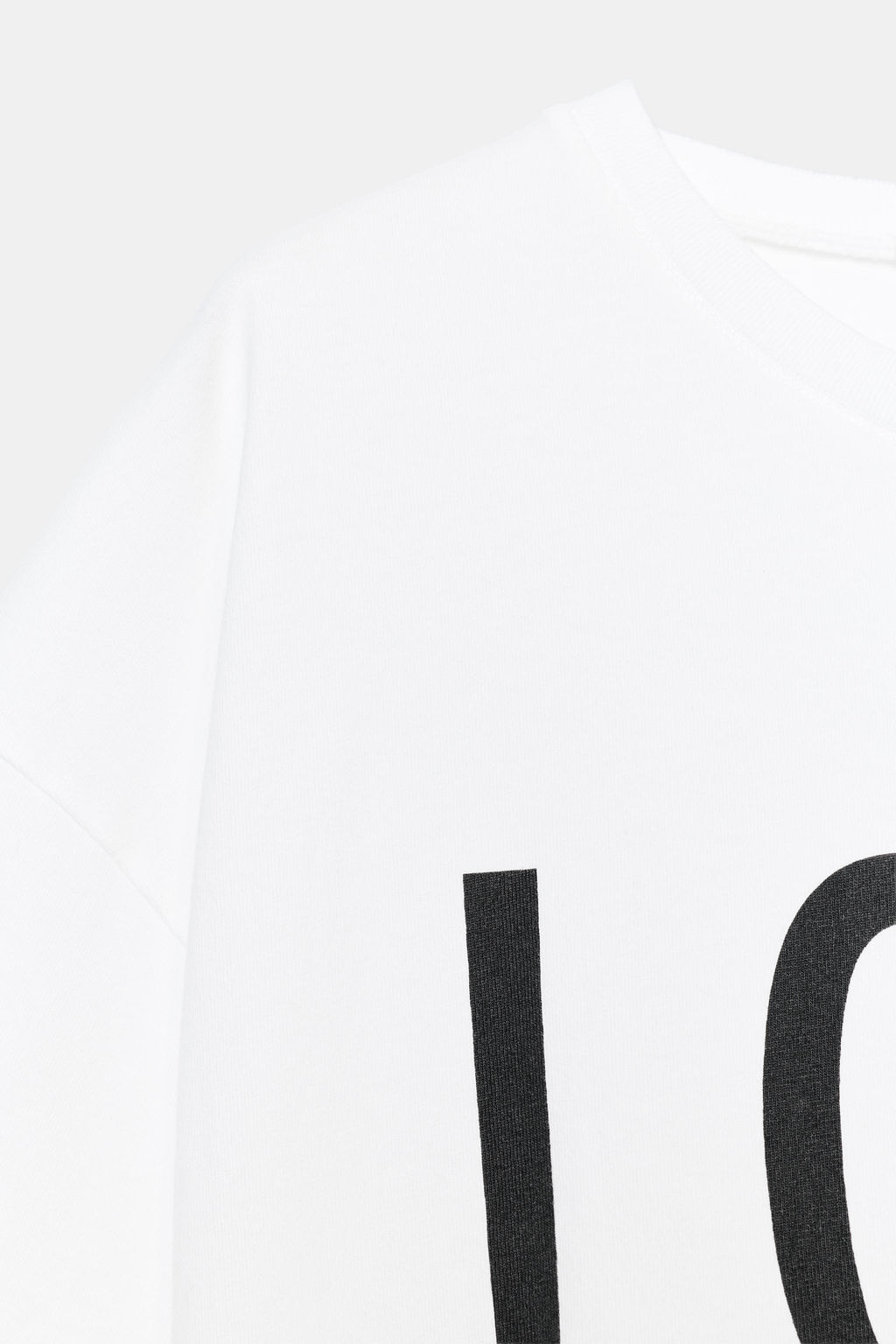 CAMISETA OVERSIZE TEXTO / Blanco