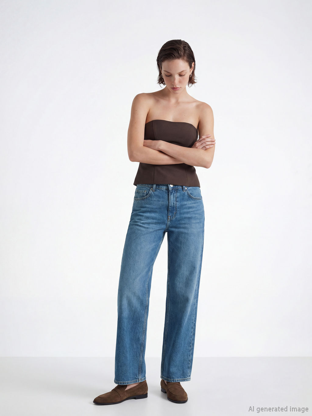 Wideleg Kad?n Jean Pantolon