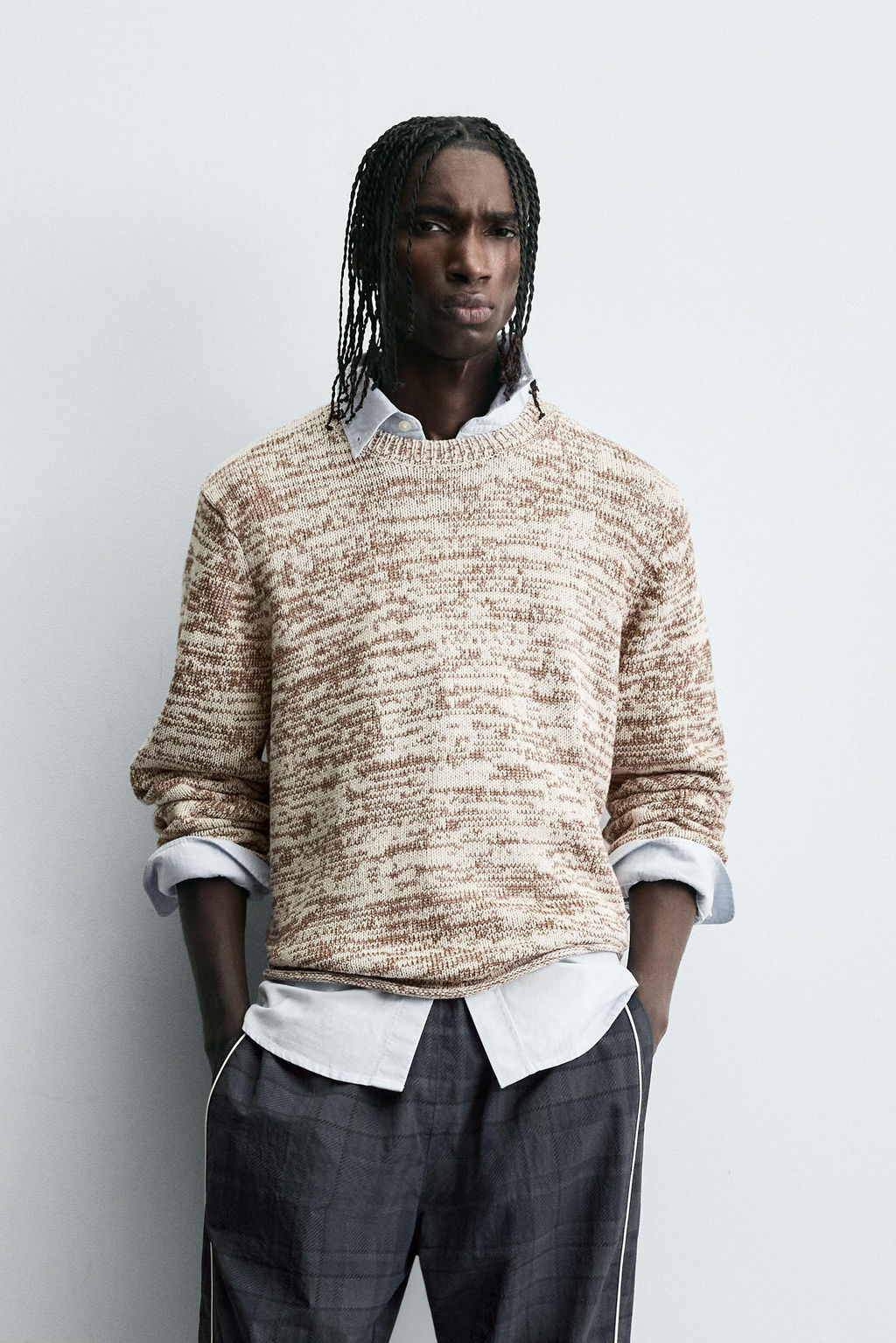 TWISTED YARN TEXTURED SWEATER - Zara фото 2